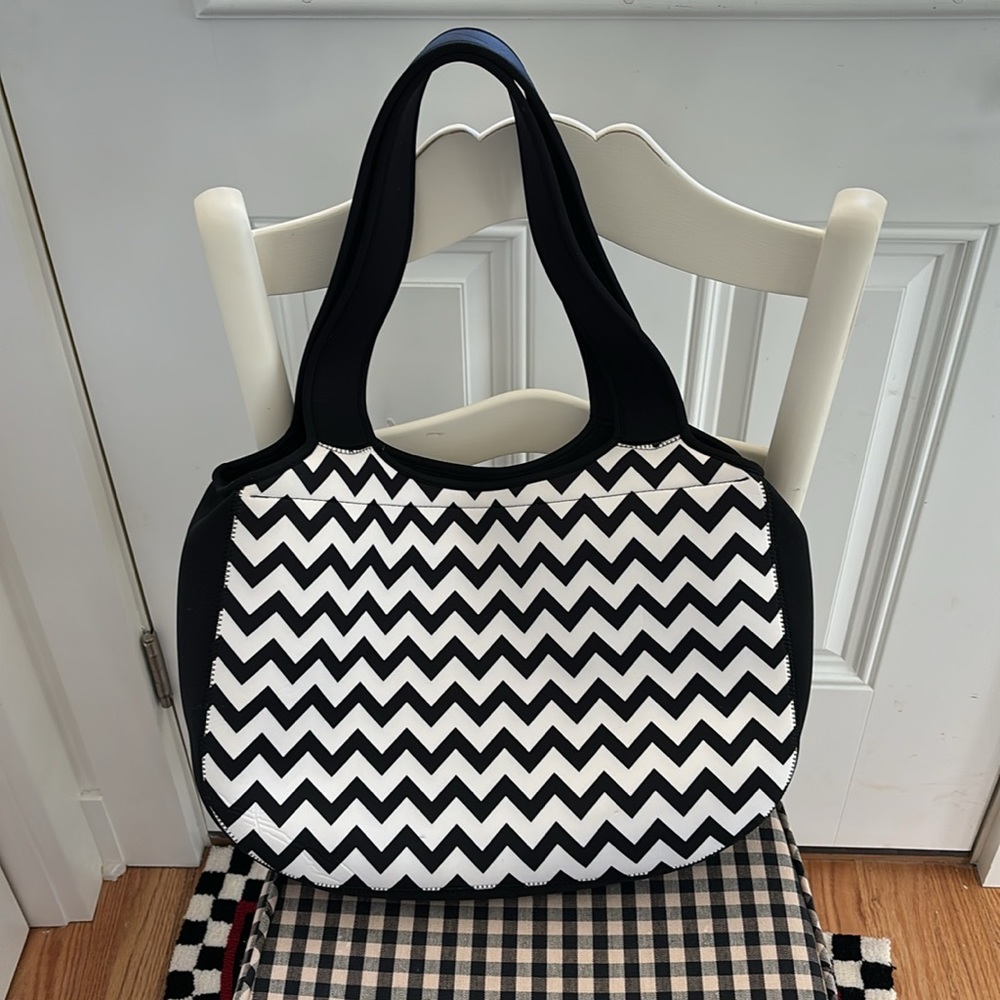 Mackenzie-Childs Zig Zag Caryall Tote